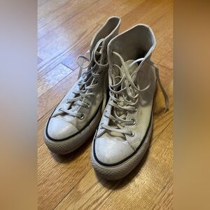 Converse White High-Top Sneakers